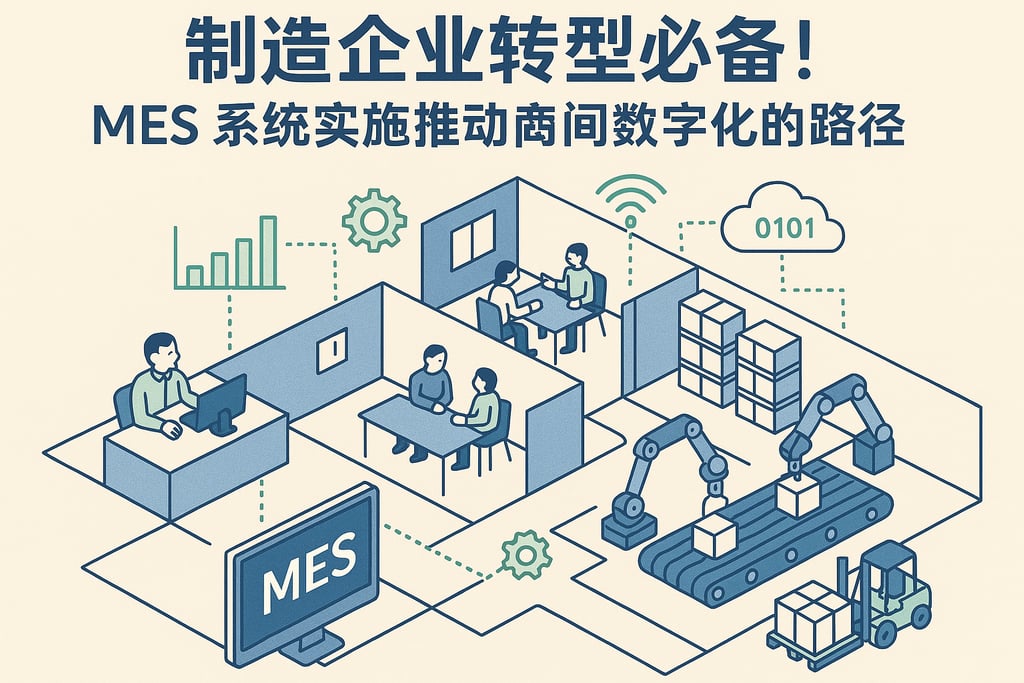 制造企业转型必备！MES 系统实施推动车间数字化的路径